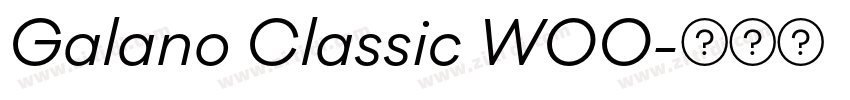 Galano Classic W00字体转换